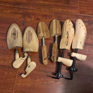 3 Pair of Wooden Shoe Trees Forms